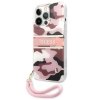 Guess GUHCP13XKCABPI iPhone 13 Pro Max 6,7 różowy/pink hardcase Camo Strap Collection